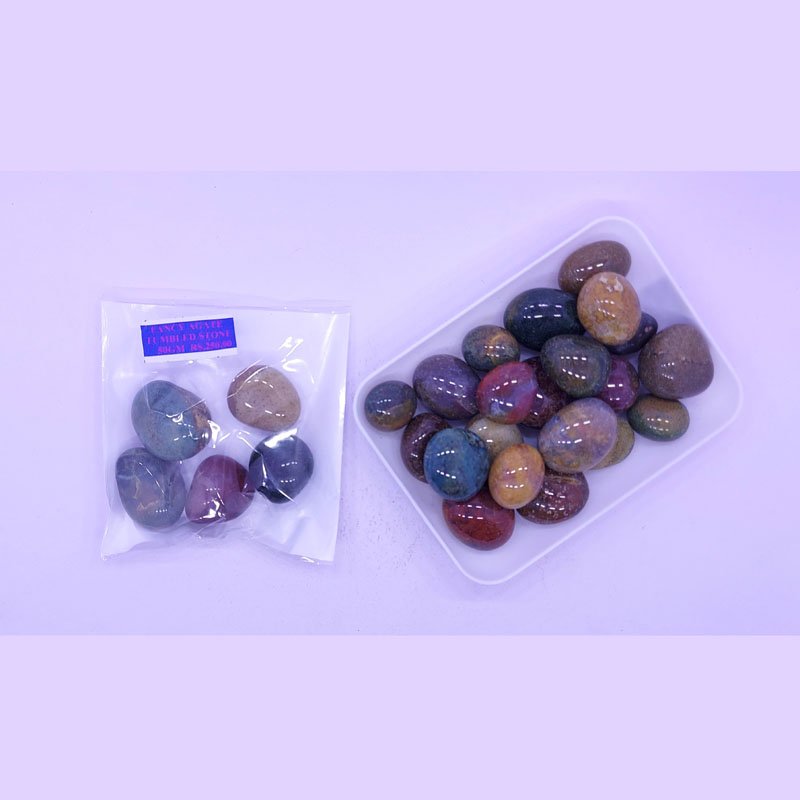FANCY AGATE TUMBLES 50GM
