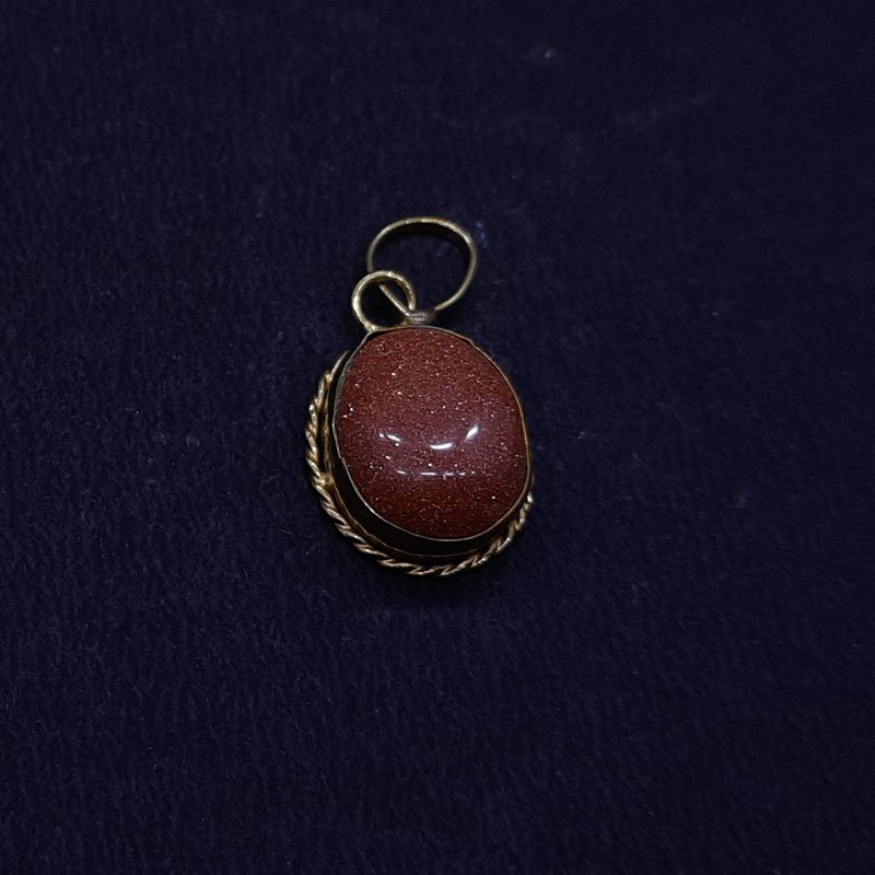 BRASS PENDENTS GEM STONES